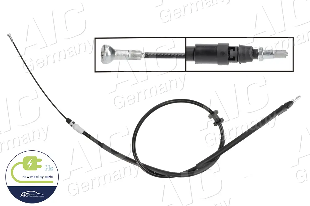 Seilzug, Feststellbremse hinten links hinten rechts AIC 76040