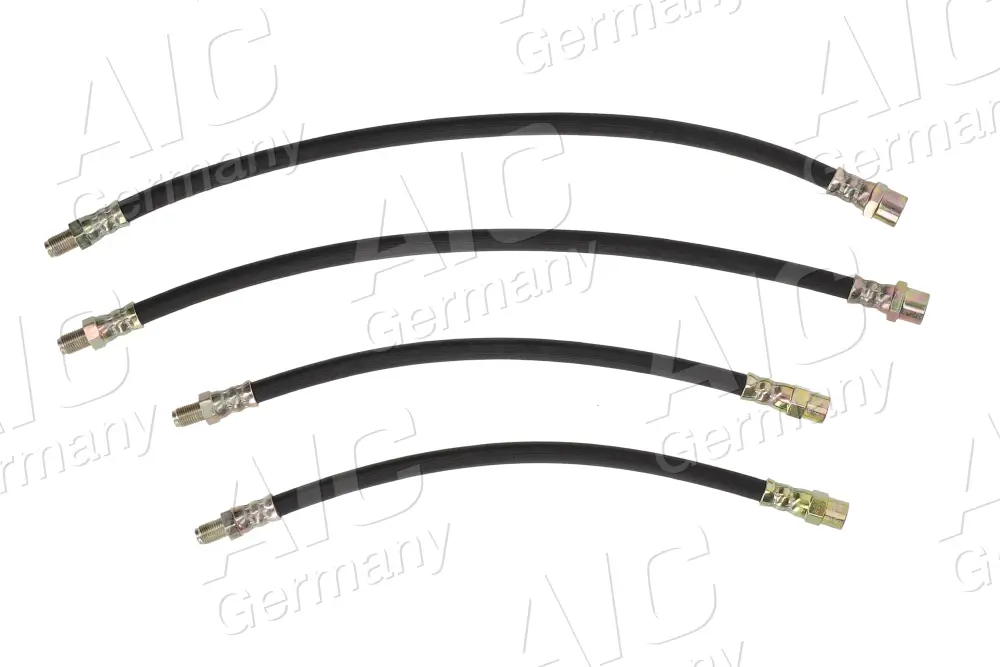 Bremsschlauchsatz Vorderachse links Vorderachse rechts Hinterachse links Hinterachse rechts AIC 76077Set