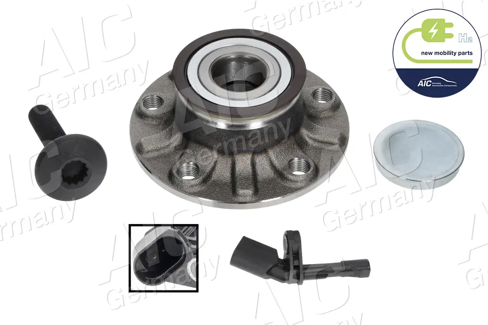 Radlagersatz Hinterachse rechts AIC 76080Set