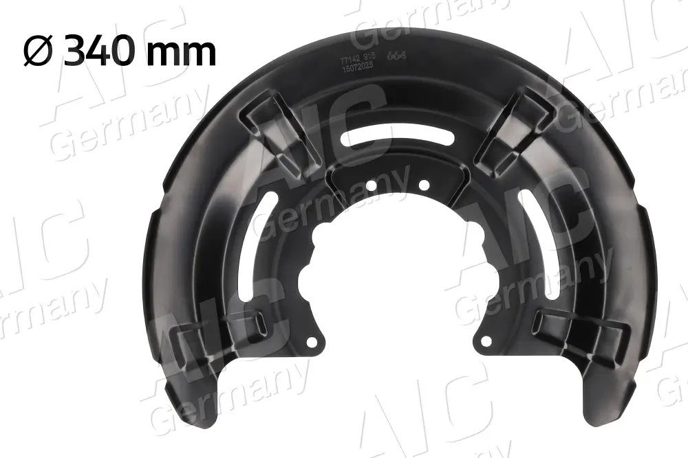 Spritzblech, Bremsscheibe Hinterachse links Hinterachse rechts AIC 77142