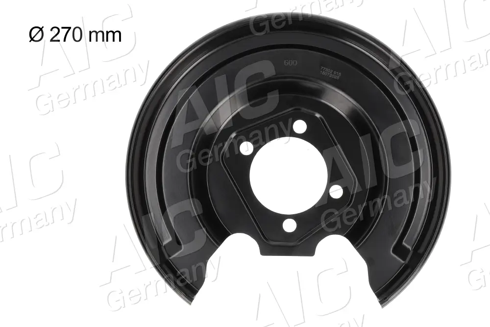 Spritzblech, Bremsscheibe Hinterachse rechts AIC 77302