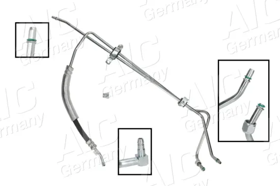 Hydraulikschlauch, Lenkung von Hydraulikpumpe nach Lenkgetriebe von Ausgleichsbehälter nach Hydraulikpumpe AIC 77342Set Bild Hydraulikschlauch, Lenkung von Hydraulikpumpe nach Lenkgetriebe von Ausgleichsbehälter nach Hydraulikpumpe AIC 77342Set