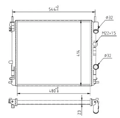 Kühler, Motorkühlung MTR 10523390