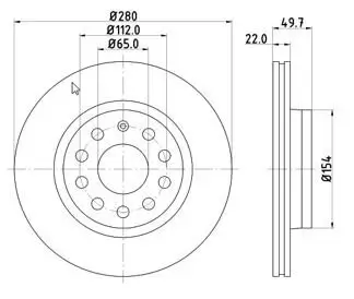 Bremsscheibe MTR 12108504