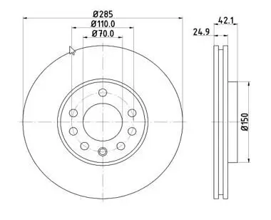 Bremsscheibe MTR 12108558