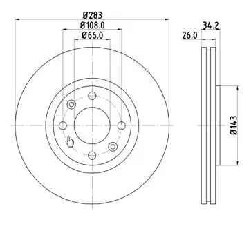 Bremsscheibe MTR 12108561