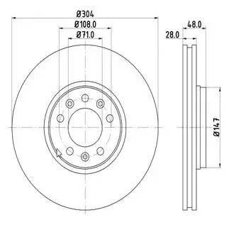 Bremsscheibe MTR 12108563