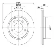 Bremsscheibe Hinterachse MTR 12108564