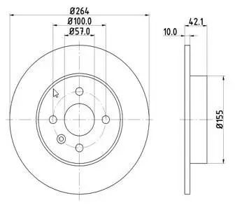 Bremsscheibe MTR 12108572