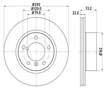Bremsscheibe Vorderachse MTR 12108580