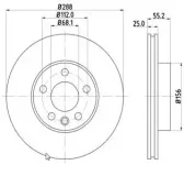 Bremsscheibe Vorderachse MTR 12108581