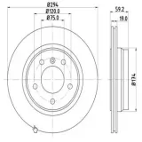 Bremsscheibe Hinterachse MTR 12108582