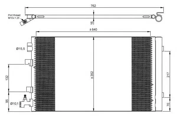 Kondensator, Klimaanlage MTR 12133760