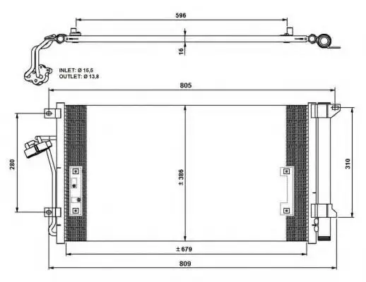 Kondensator, Klimaanlage MTR 12133770 Bild Kondensator, Klimaanlage MTR 12133770