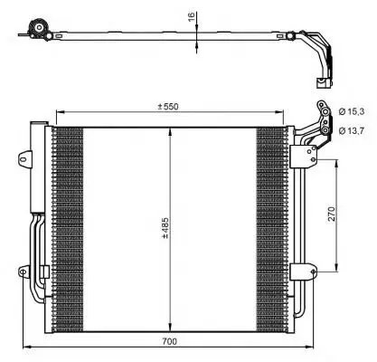 Kondensator, Klimaanlage MTR 12133781 Bild Kondensator, Klimaanlage MTR 12133781