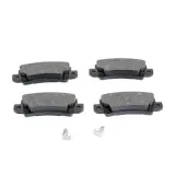 Bremsbelagsatz, Scheibenbremse Hinterachse MTR 12160811