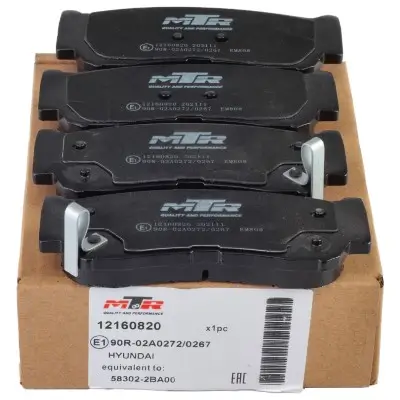 Bremsbelagsatz, Scheibenbremse Hinterachse MTR 12160820 Bild Bremsbelagsatz, Scheibenbremse Hinterachse MTR 12160820