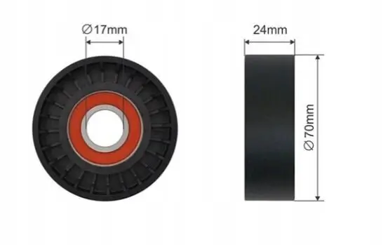 Spannrolle, Keilrippenriemen MTR 12166008