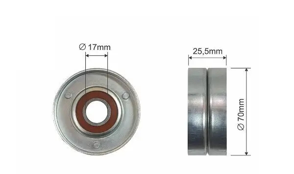 Spannrolle, Keilrippenriemen MTR 12170562