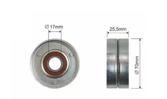 Spannrolle, Keilrippenriemen MTR 12170562 Bild Spannrolle, Keilrippenriemen MTR 12170562