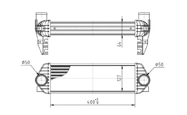 Ladeluftkühler MTR 13054345