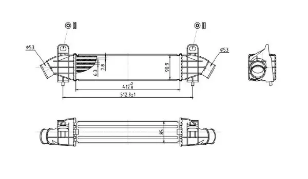 Ladeluftkühler MTR 13054346
