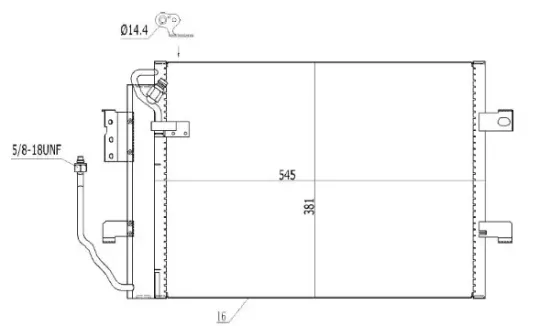 Kondensator, Klimaanlage MTR 13054347 Bild Kondensator, Klimaanlage MTR 13054347