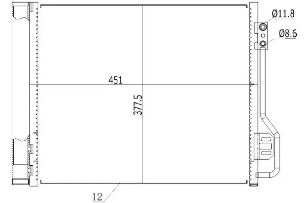 Kondensator, Klimaanlage MTR 13054351