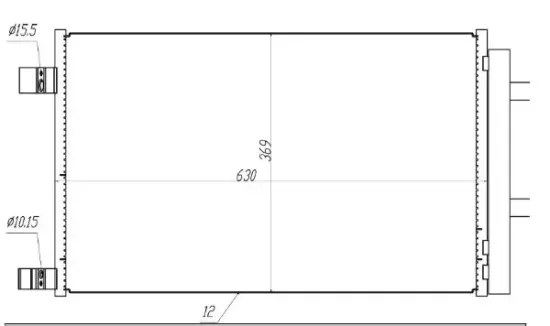 Kondensator, Klimaanlage MTR 13054358 Bild Kondensator, Klimaanlage MTR 13054358