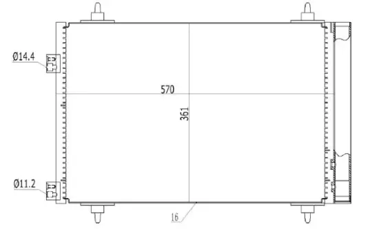 Kondensator, Klimaanlage MTR 13054370 Bild Kondensator, Klimaanlage MTR 13054370