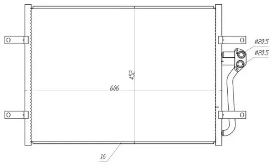 Kondensator, Klimaanlage MTR 13054371 Bild Kondensator, Klimaanlage MTR 13054371
