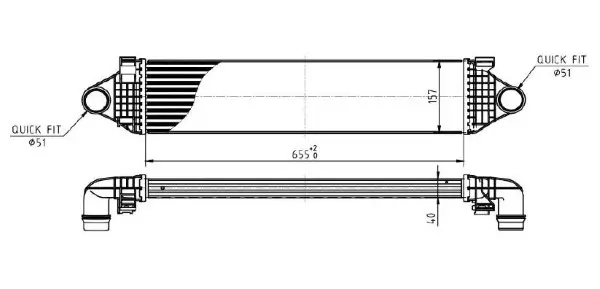 Ladeluftkühler MTR 13054373