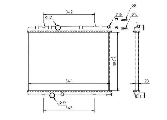 Kühler, Motorkühlung MTR 13054377