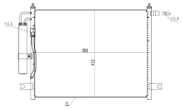 Kondensator, Klimaanlage MTR 13054378