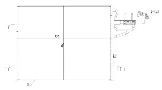 Kondensator, Klimaanlage MTR 13054379 Bild Kondensator, Klimaanlage MTR 13054379