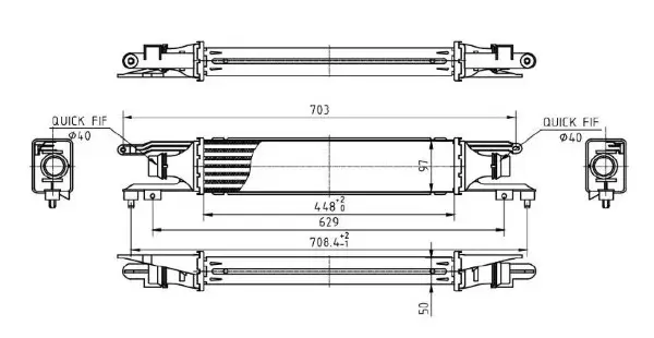 Ladeluftkühler MTR 13054380