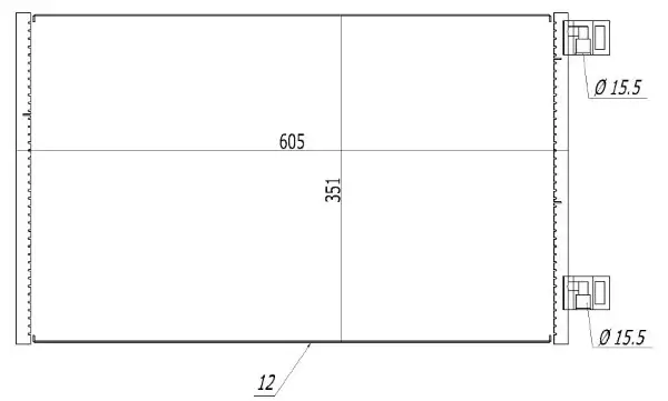 Kondensator, Klimaanlage MTR 13054383