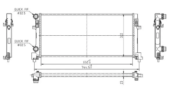 Kühler, Motorkühlung MTR 13054384