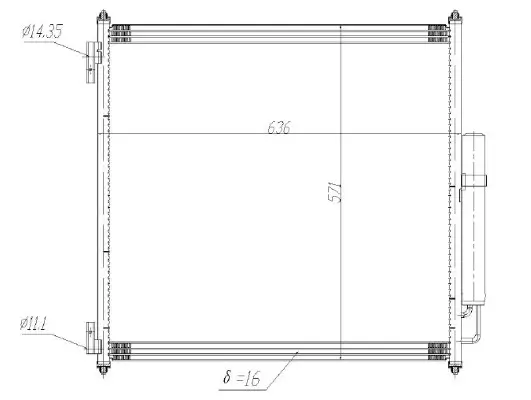 Kondensator, Klimaanlage MTR 13054389