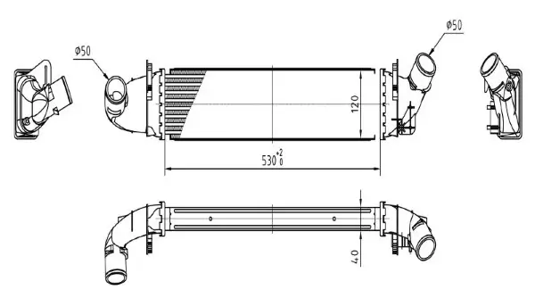 Ladeluftkühler MTR 13054391