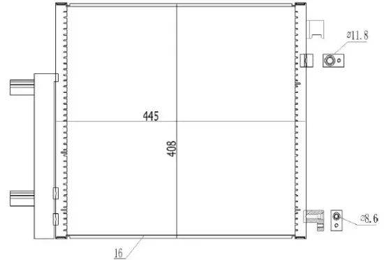 Kondensator, Klimaanlage MTR 13054394 Bild Kondensator, Klimaanlage MTR 13054394