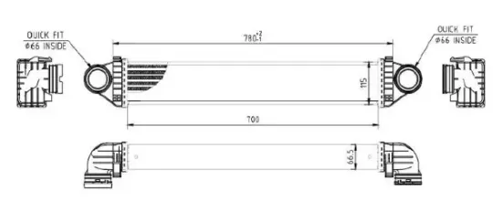 Ladeluftkühler MTR 13054396 Bild Ladeluftkühler MTR 13054396