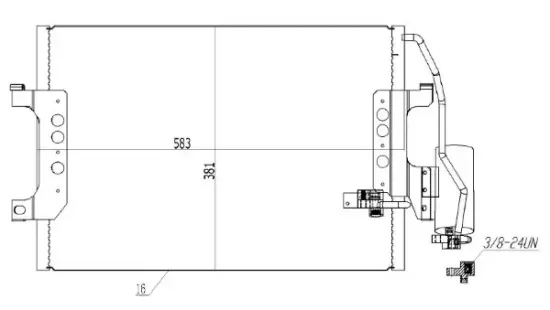 Kondensator, Klimaanlage MTR 13054403 Bild Kondensator, Klimaanlage MTR 13054403
