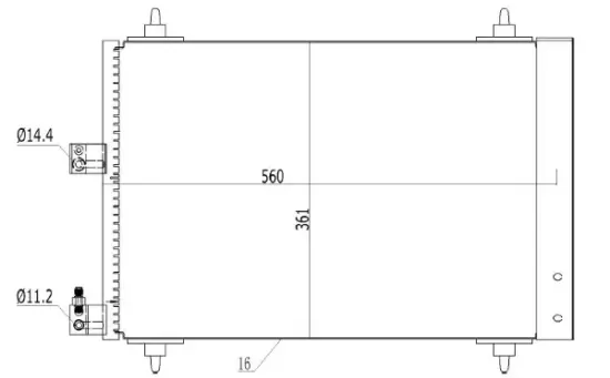 Kondensator, Klimaanlage MTR 13054406 Bild Kondensator, Klimaanlage MTR 13054406