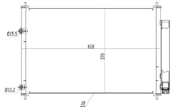 Kondensator, Klimaanlage MTR 13054407