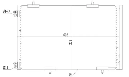 Kondensator, Klimaanlage MTR 13054409 Bild Kondensator, Klimaanlage MTR 13054409