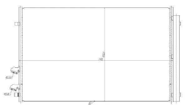 Kondensator, Klimaanlage MTR 13054413