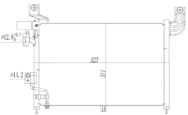 Kondensator, Klimaanlage MTR 13054417