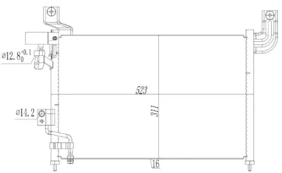 Kondensator, Klimaanlage MTR 13054417 Bild Kondensator, Klimaanlage MTR 13054417