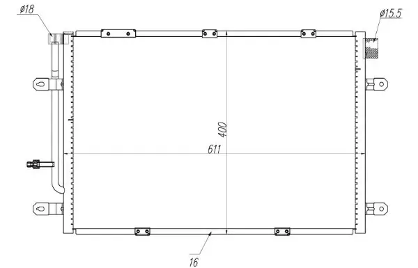 Kondensator, Klimaanlage MTR 13054418